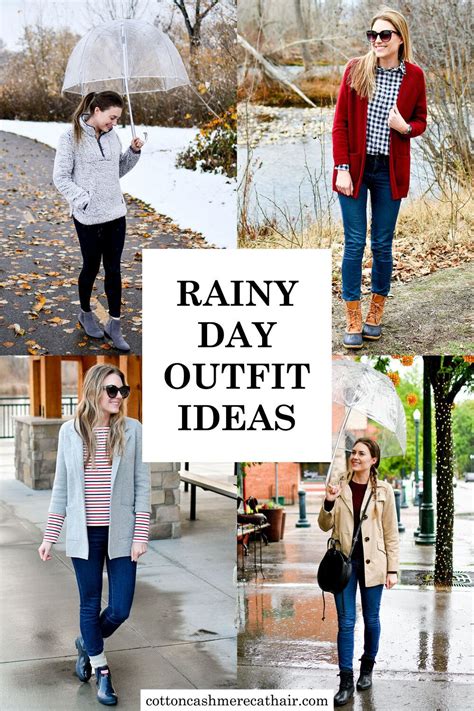 summer rainy day outfits